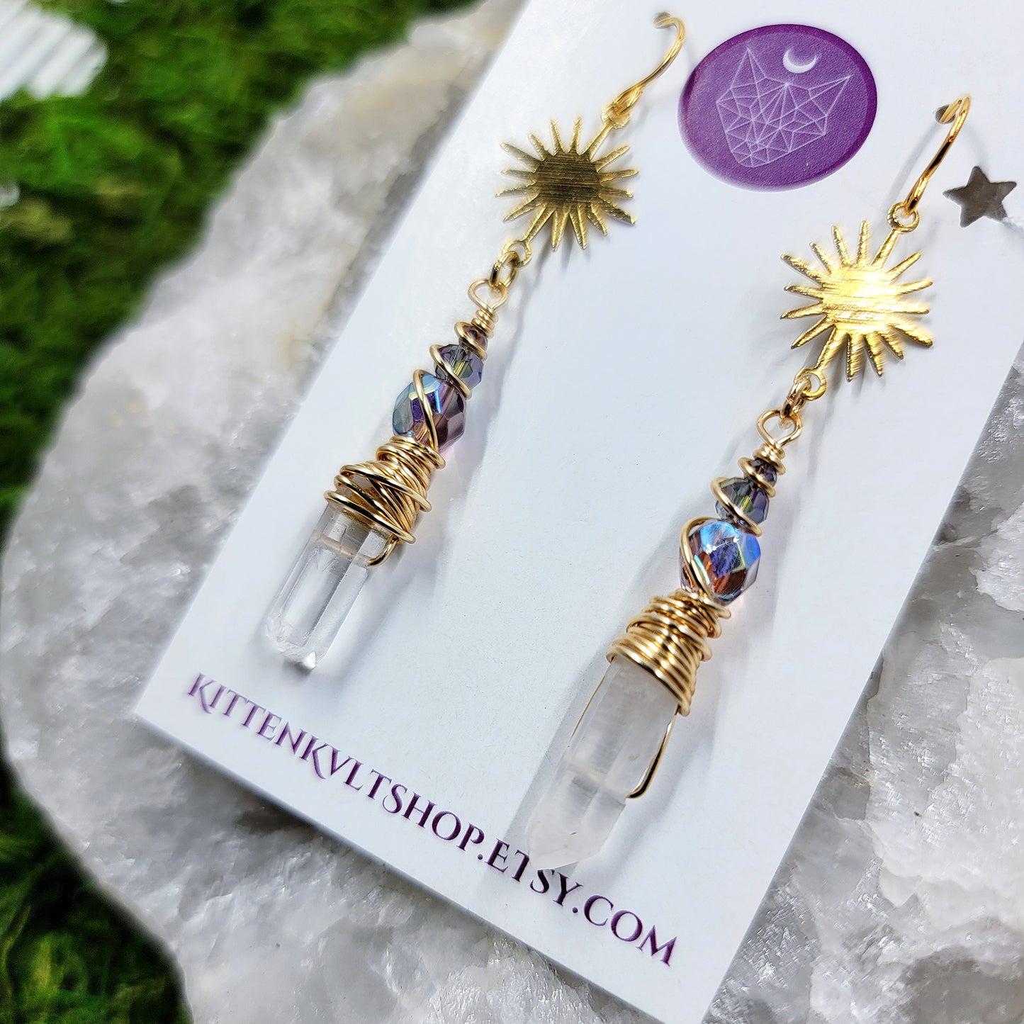 Celestial Quartz Earrings