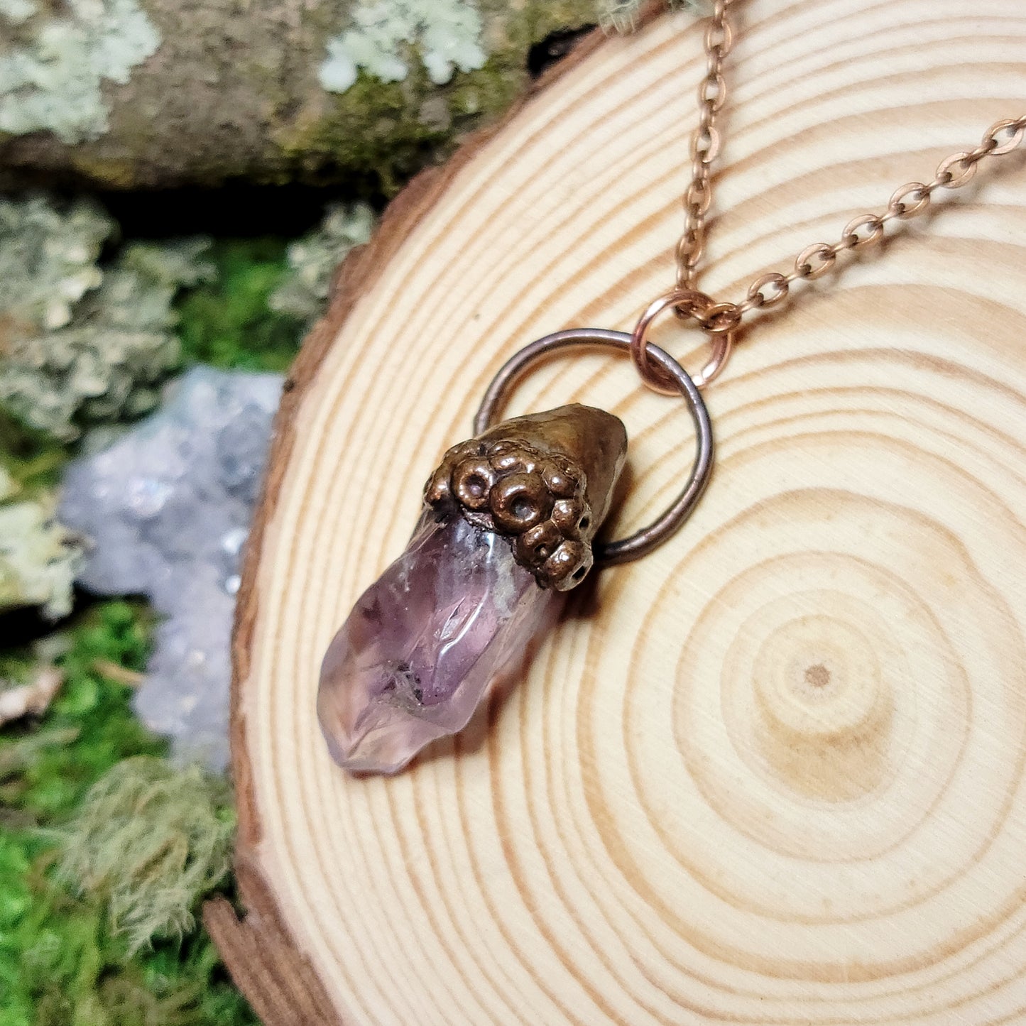 Amethyst Sea Witch Barnical Necklace