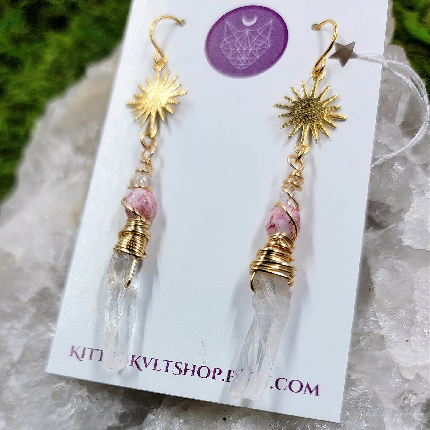 Celestial Quartz Earrings