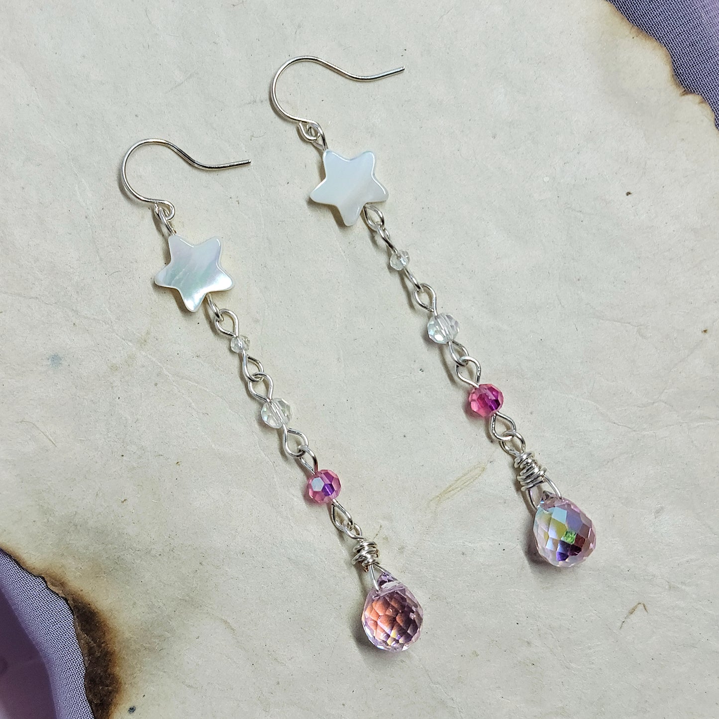 Celestial Sun Catcher Star Shell Earrings