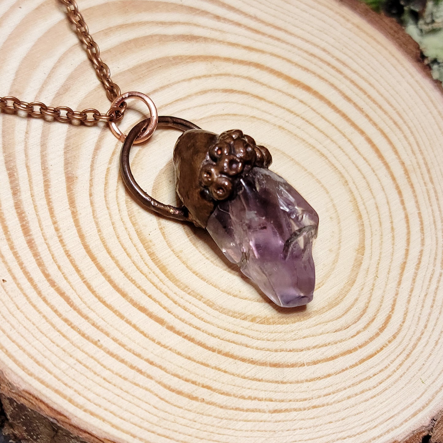 Amethyst Sea Witch Barnical Necklace