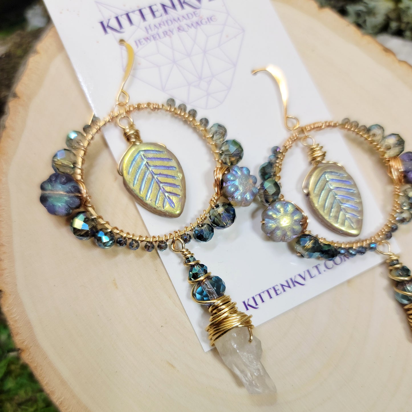 Mystical Quartz Fairy Earrings