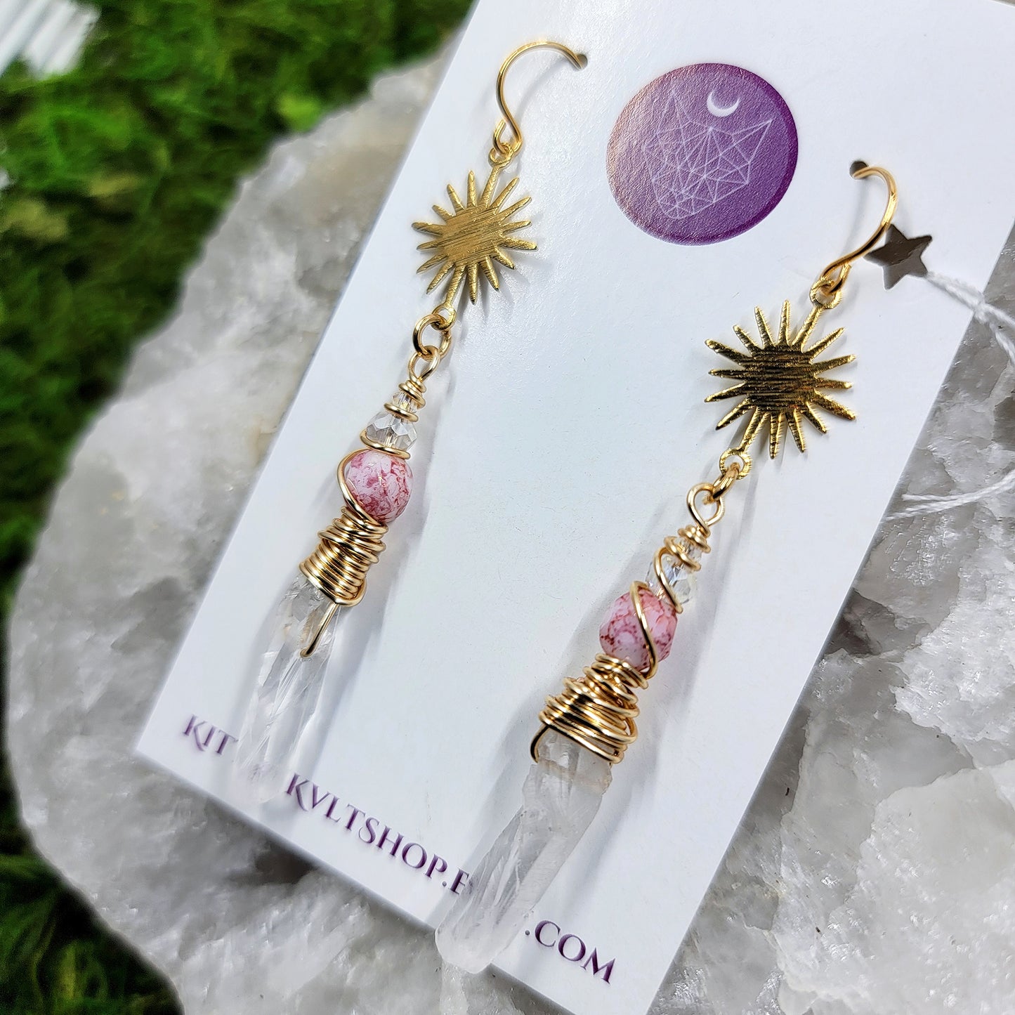 Celestial Quartz Earrings