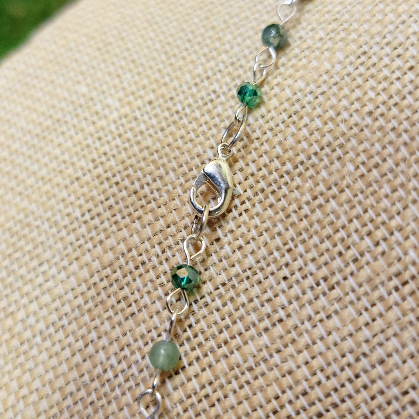 Mixed Green Stone Chocker Necklace