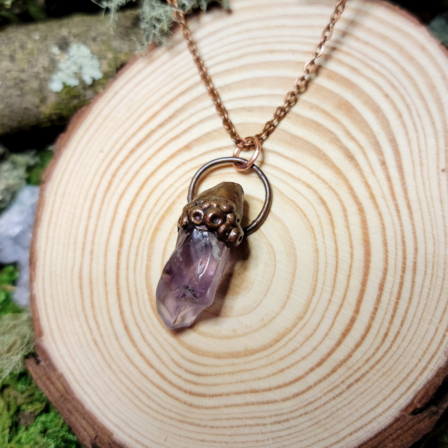 Amethyst Sea Witch Barnical Necklace