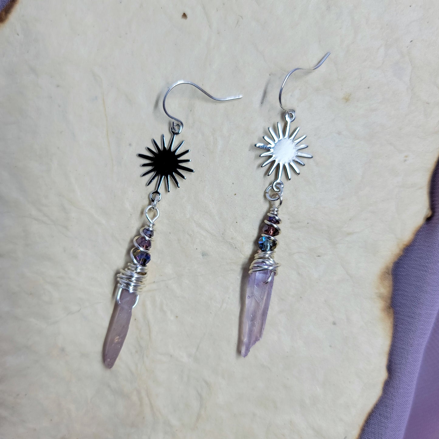 Celestial Aura Quartz Earrings