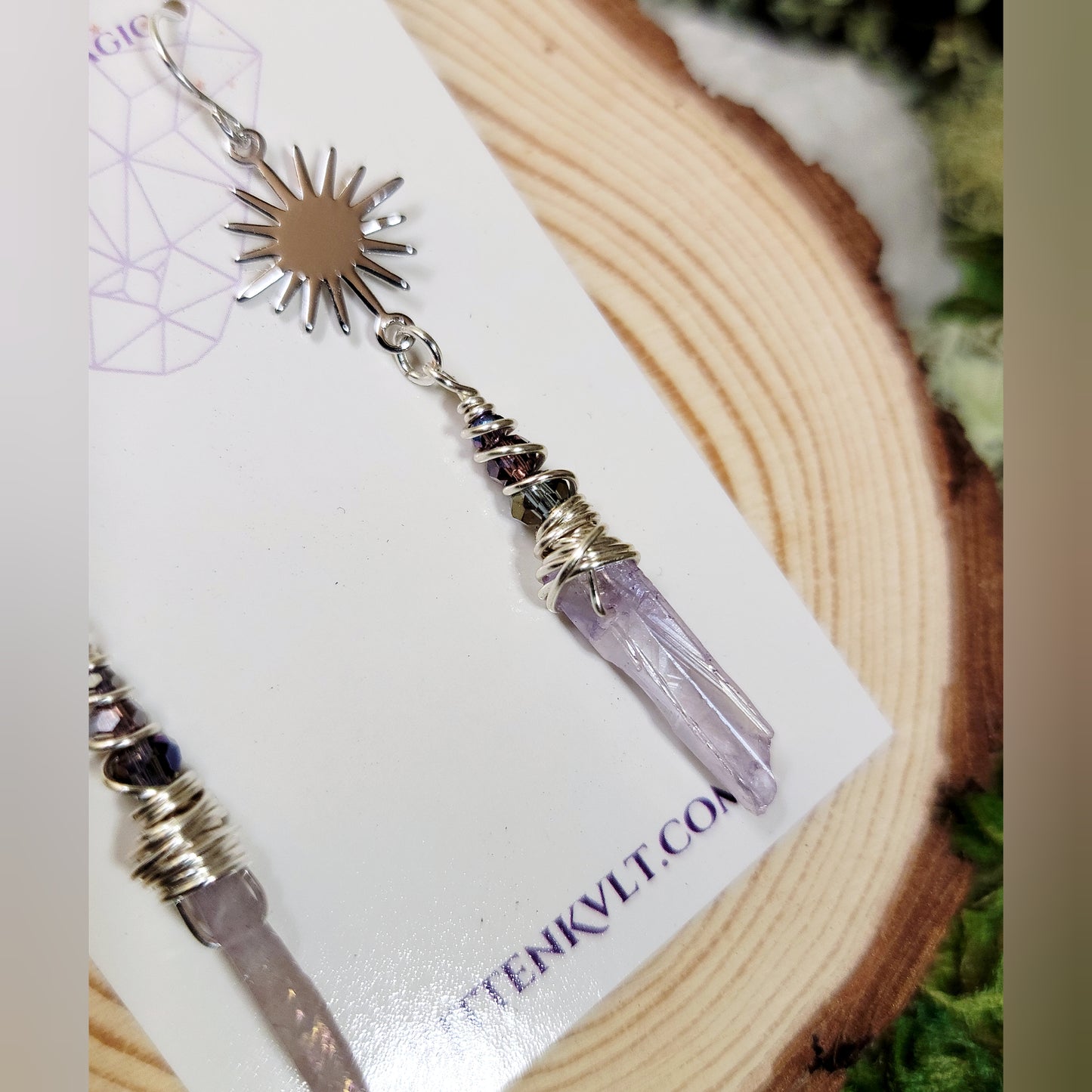 Celestial Aura Quartz Earrings