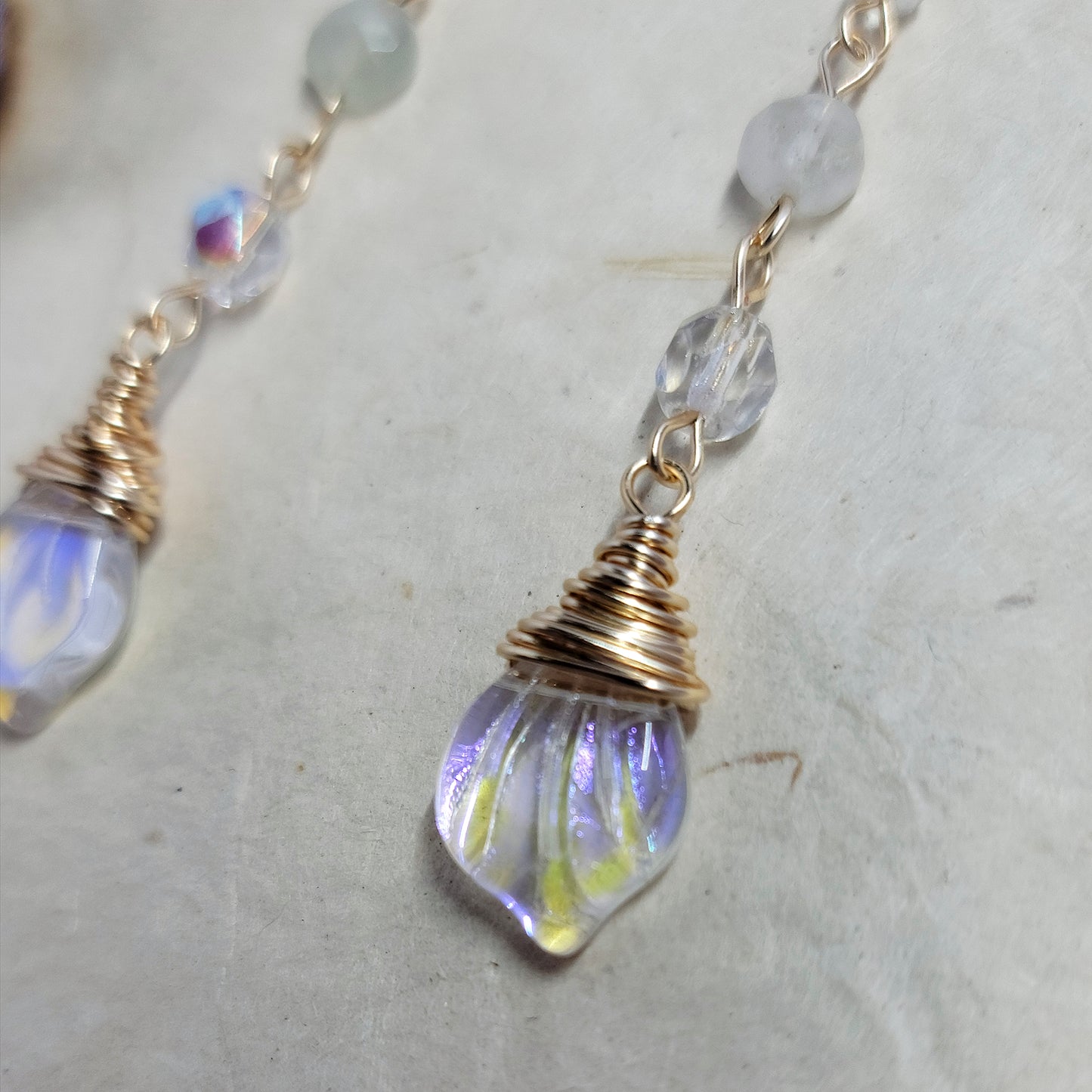 Ethereal Butterfly Fluorite Earrings