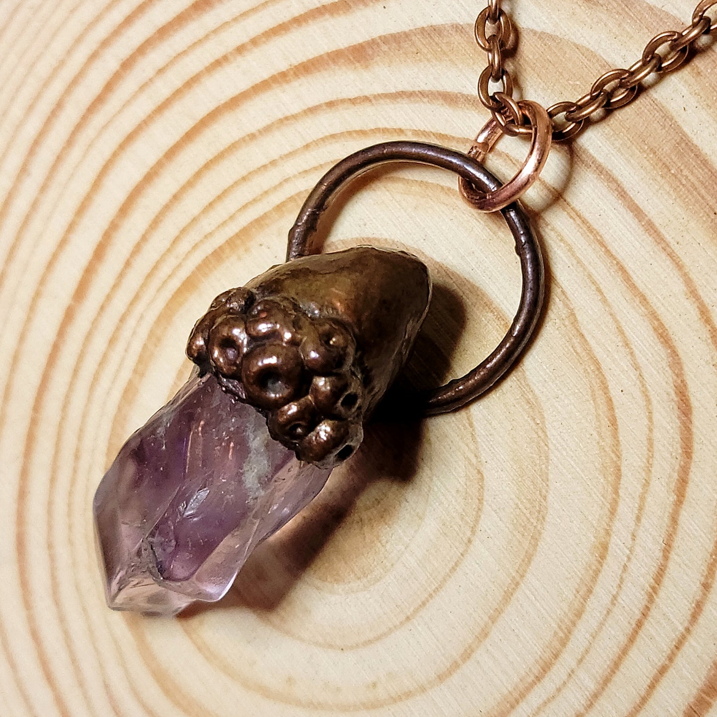 Amethyst Sea Witch Barnical Necklace