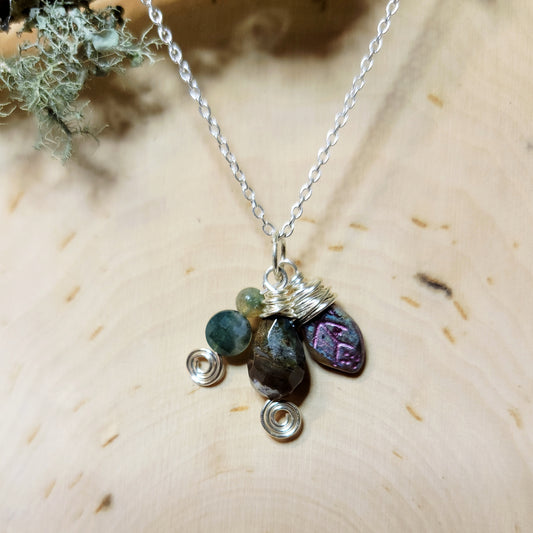 Ocean Jasper Leaf Necklace