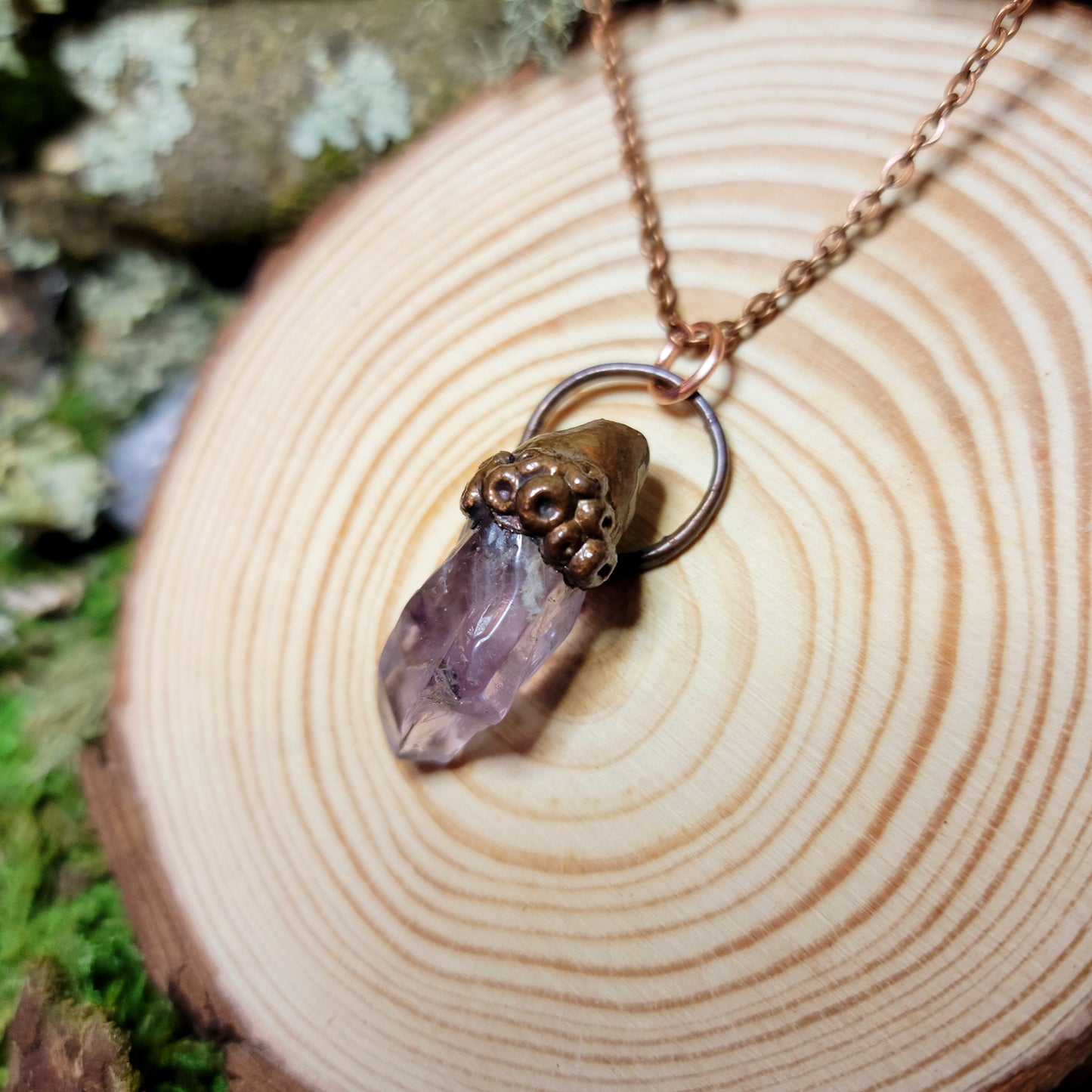 Amethyst Sea Witch Barnical Necklace