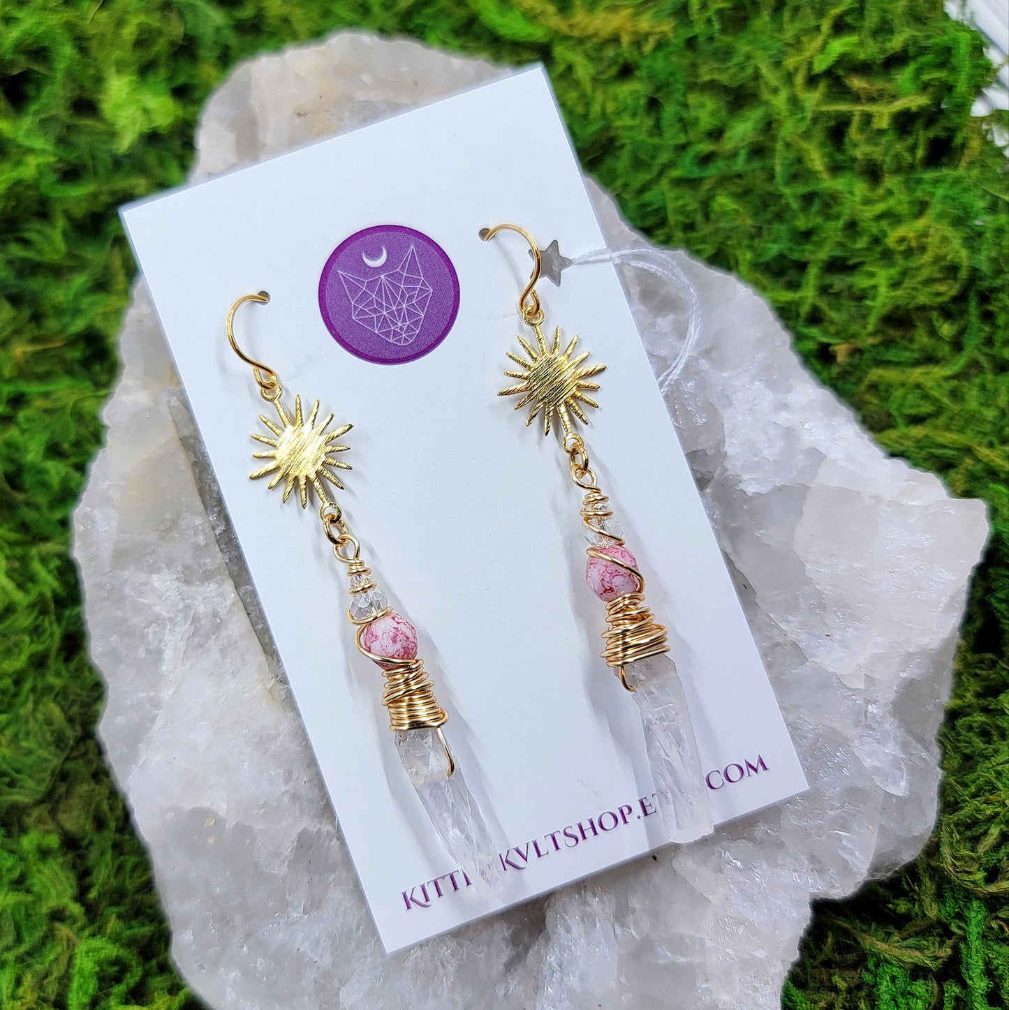 Celestial Quartz Earrings