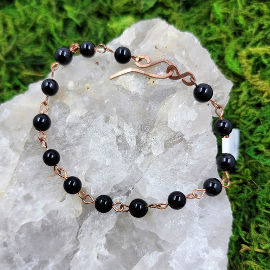 Onyx Copper Bracelet