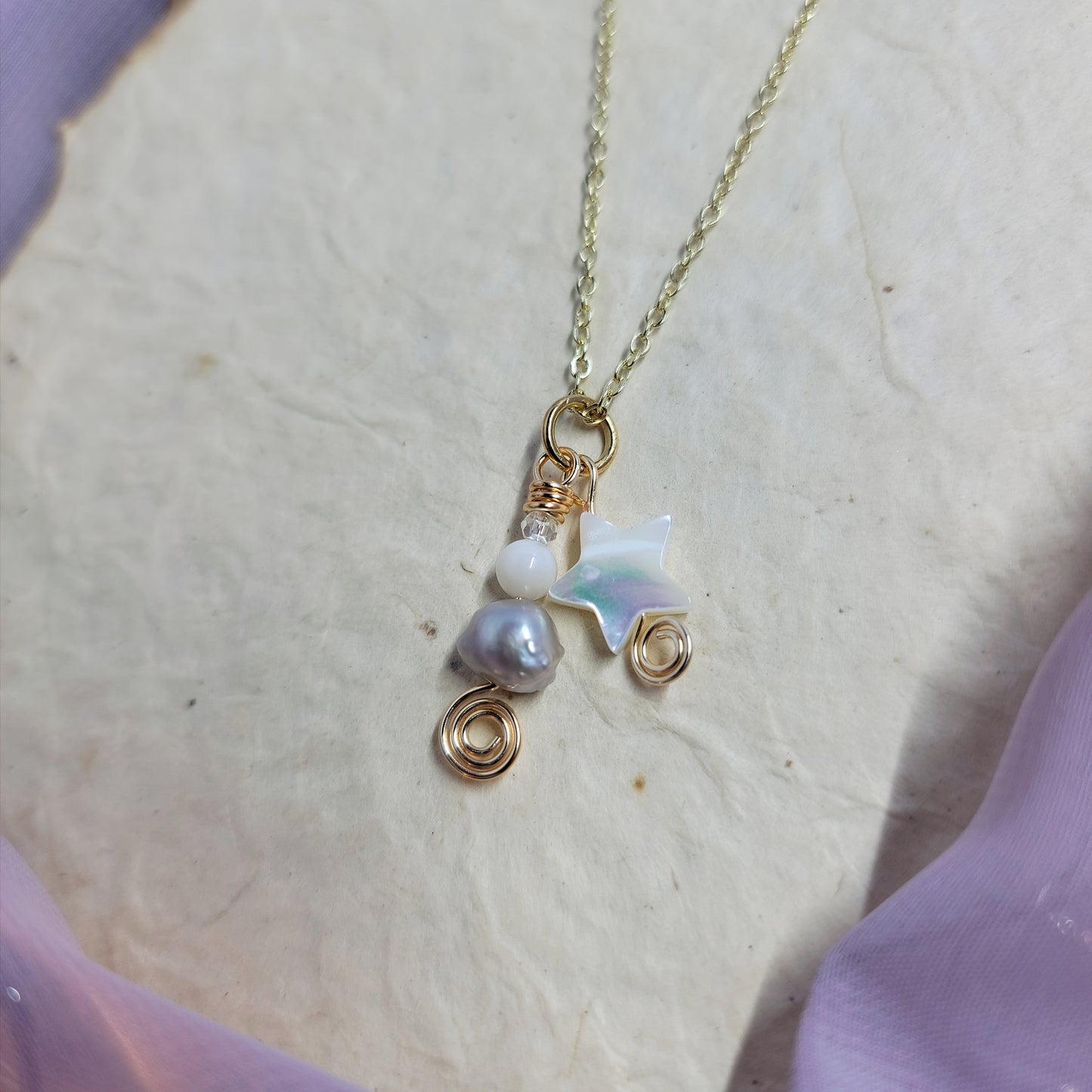 Freshwater Pearl Star Necklace