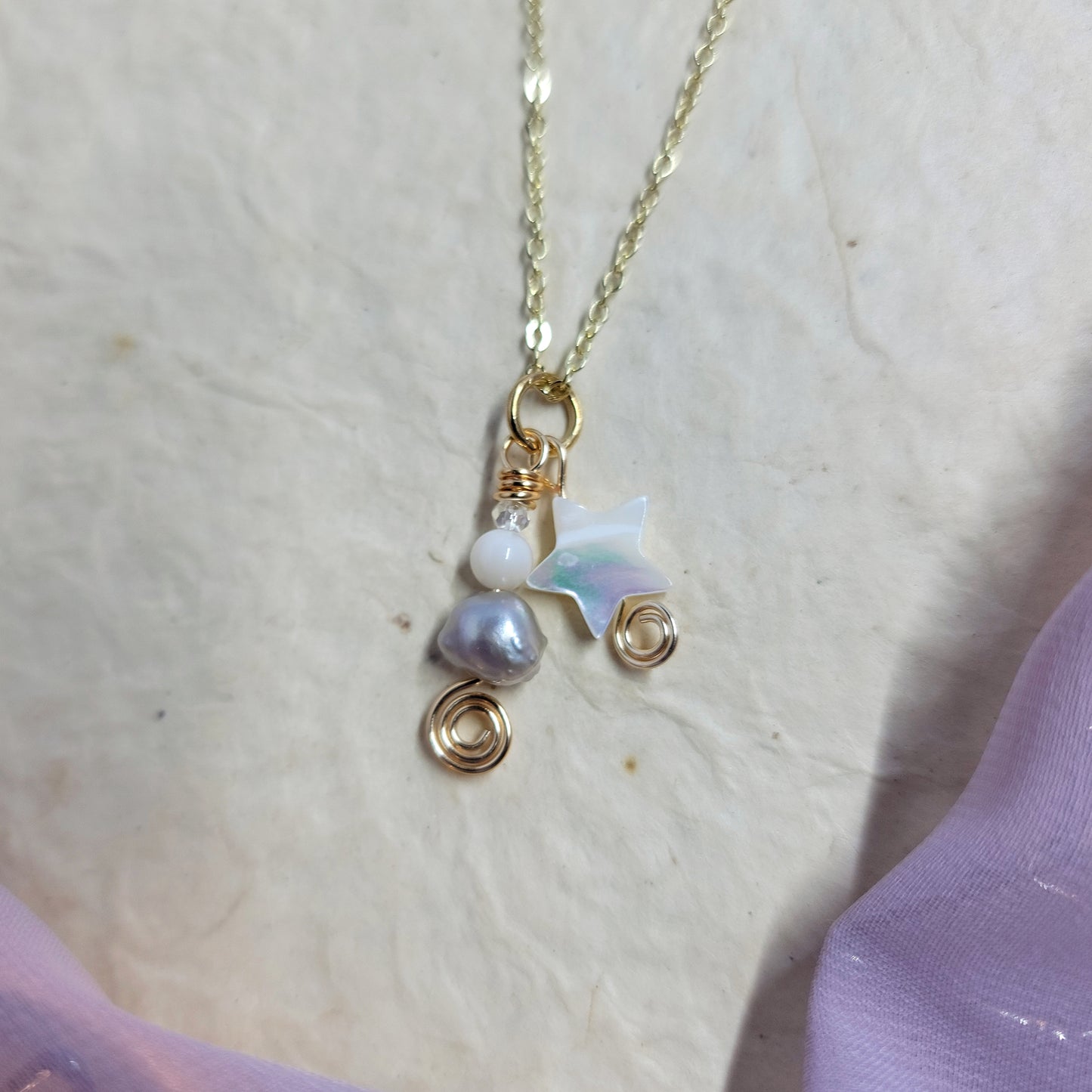 Freshwater Pearl Star Necklace