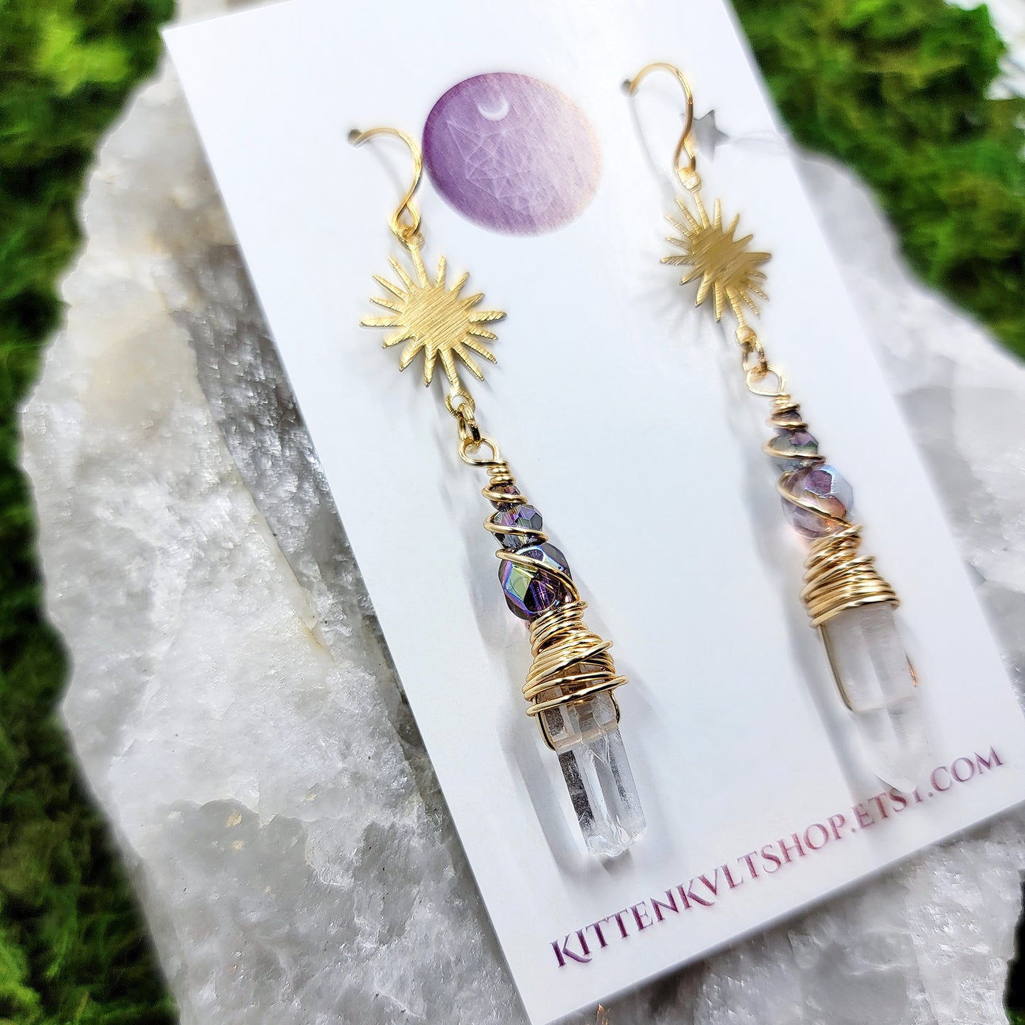 Celestial Quartz Earrings