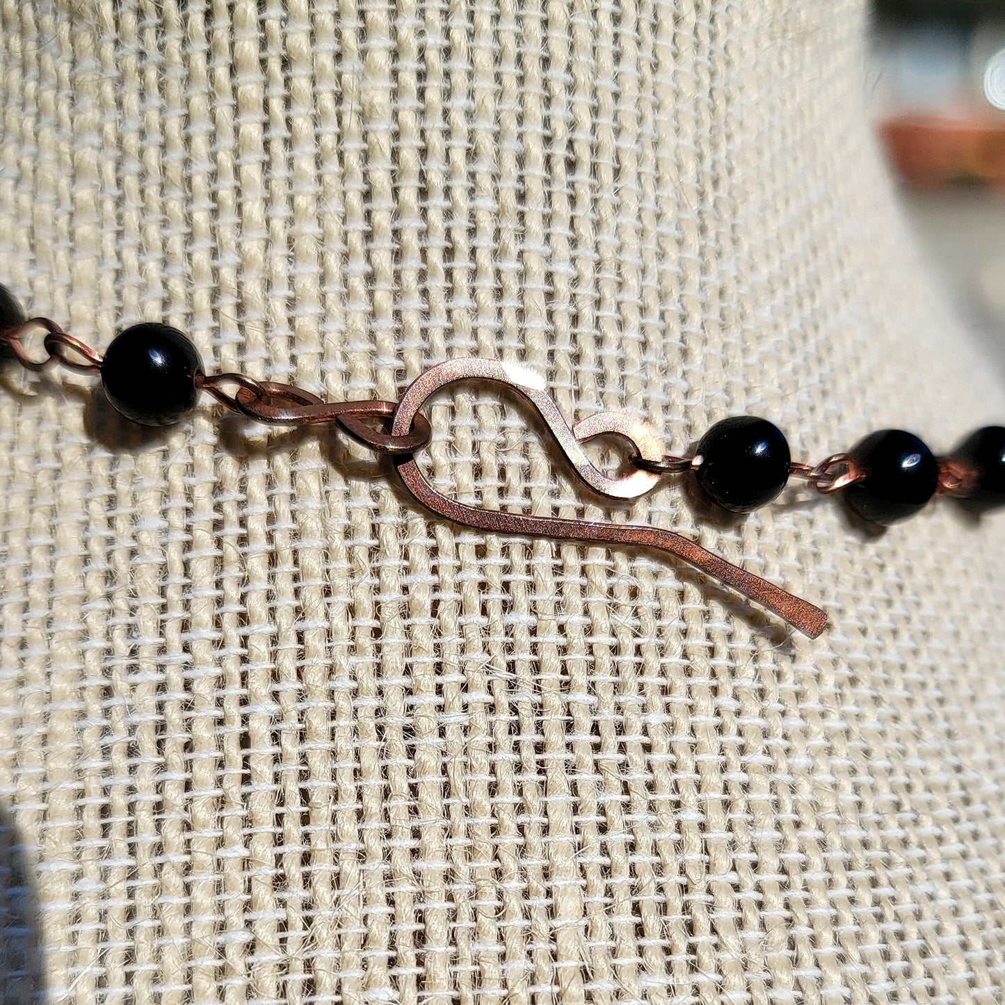 Onyx Copper Choker