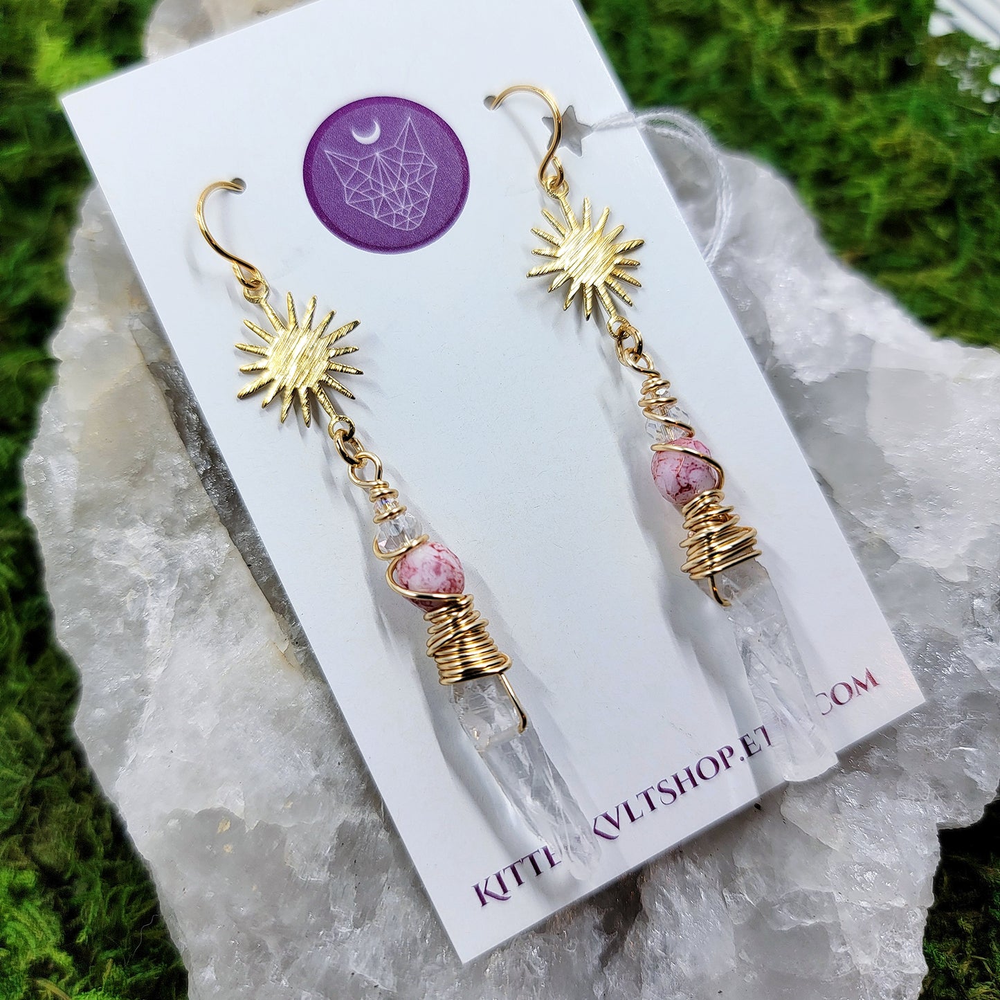 Celestial Quartz Earrings