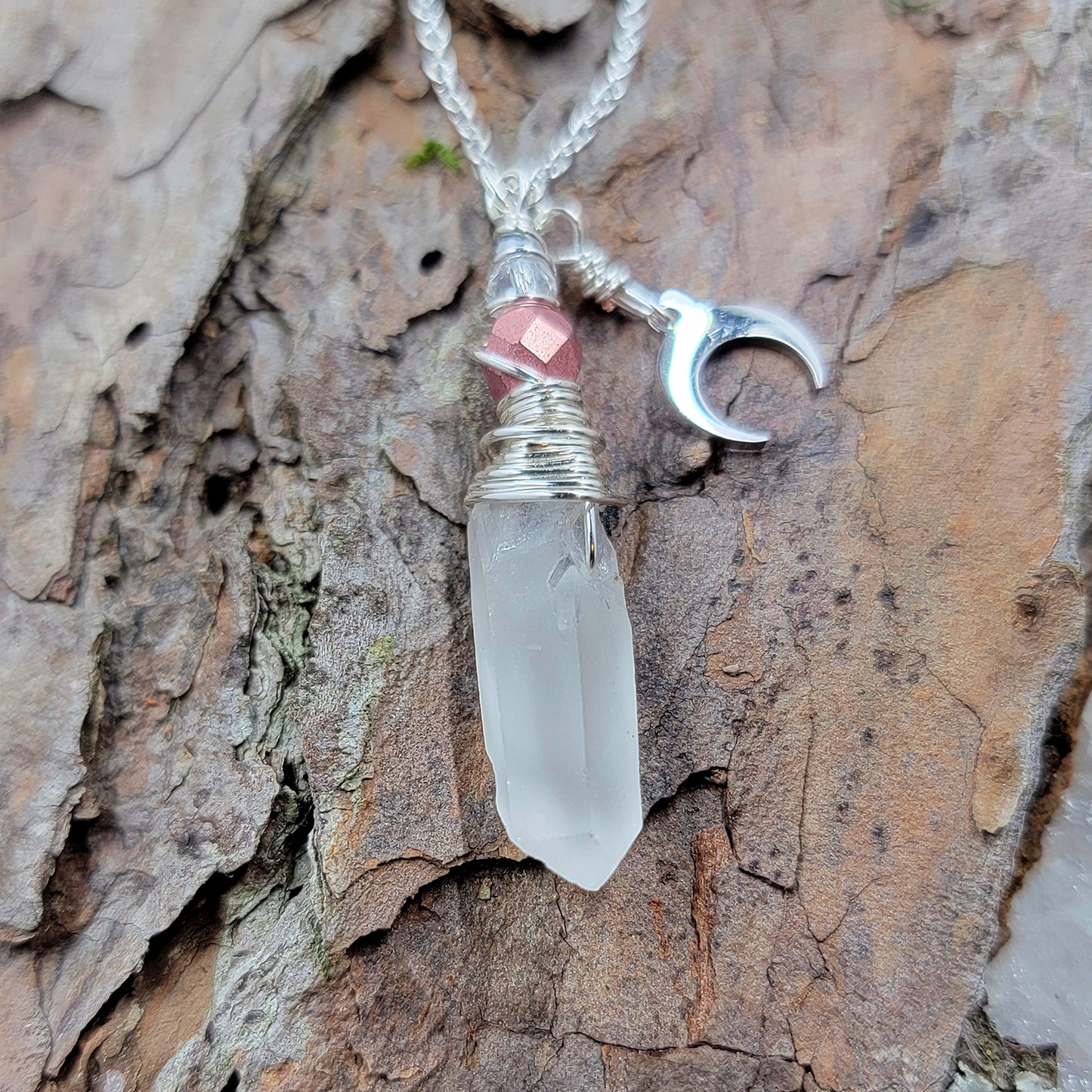 Quartz Moon Necklace